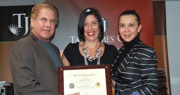 NLP | Dr. Tad James and Dr. Adriana James with a satisfied graduate