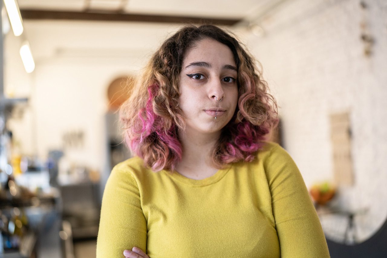 Portrait-of-a-young-woman-at-home