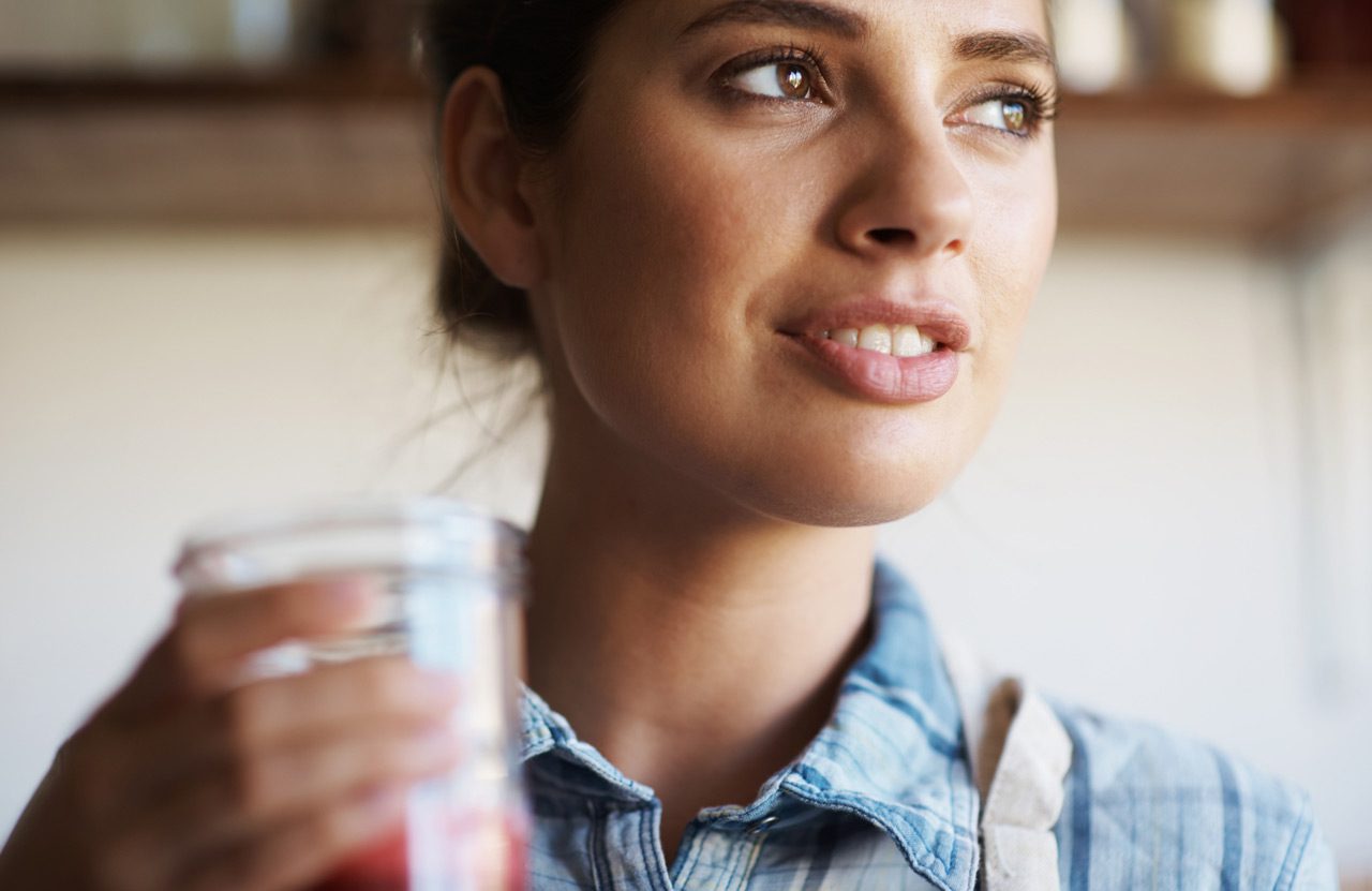 female-client-starting-her-day-healthily